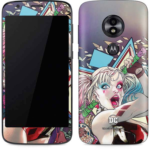 DC Comics Harley Quinn Action Pose Moto E5 Play Skin